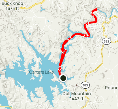 Carters Lake – Doll Mountain to Coosawattee River – Steve's Outdoor Life